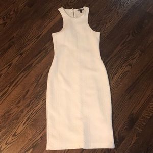 Express white textured dress